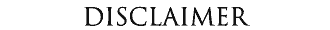 Disclaimer